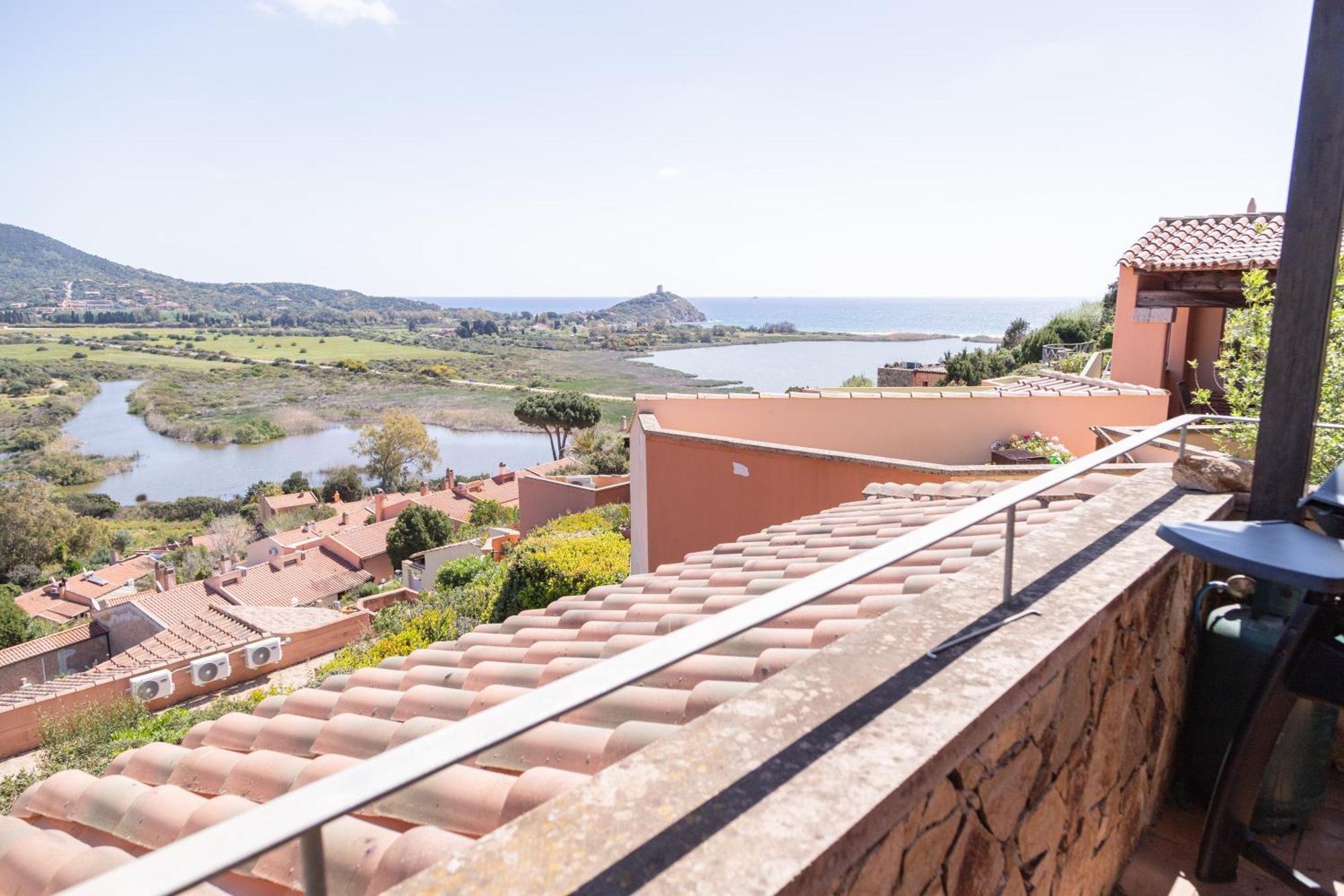 Residenza Del Barone Villa Zoe Chia - Vista Mare Exterior foto