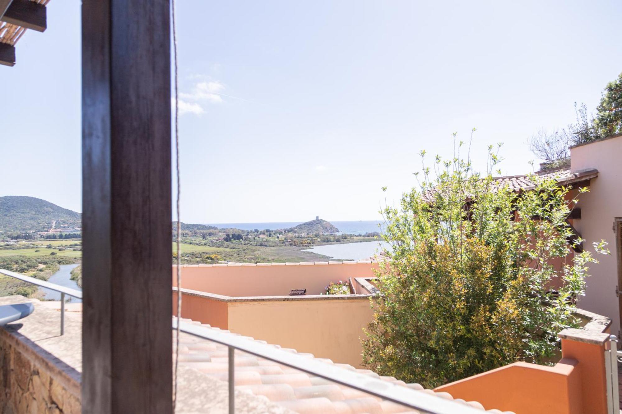 Residenza Del Barone Villa Zoe Chia - Vista Mare Exterior foto